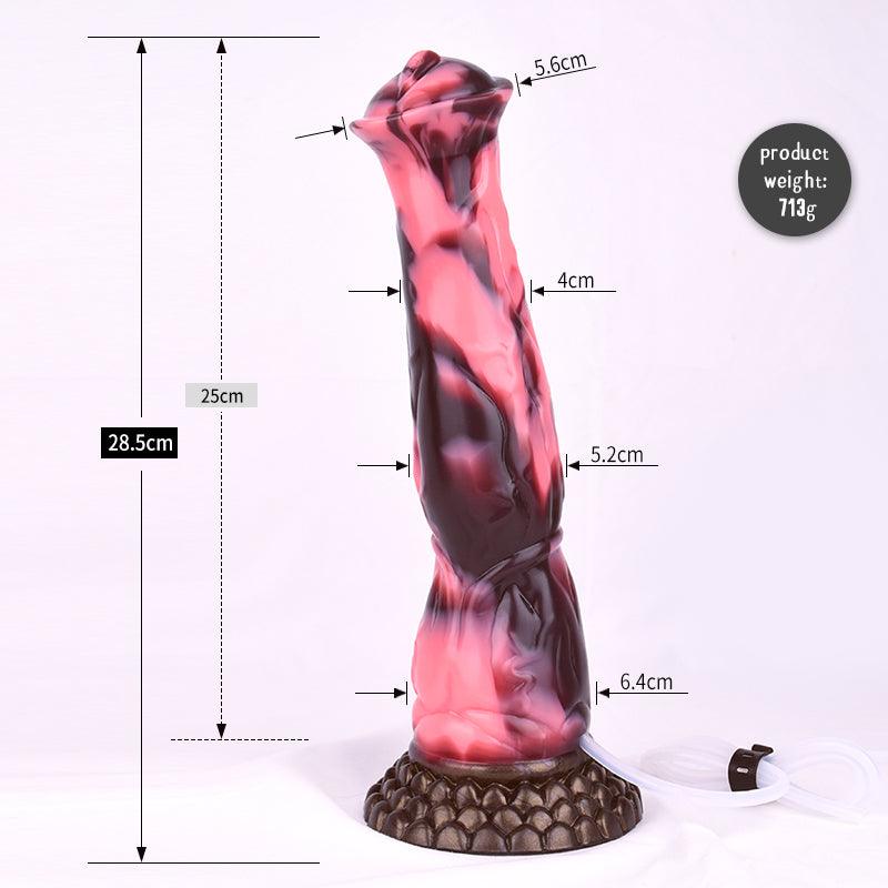 🐎 Romulus Ejaculating Horse Dildo 11” with Cumtube - BeastGasm