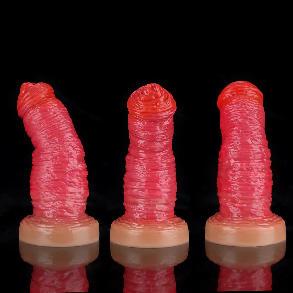 Rose Red Fantasy Dildo for Wild, Textured Pleasure - BeastGasm