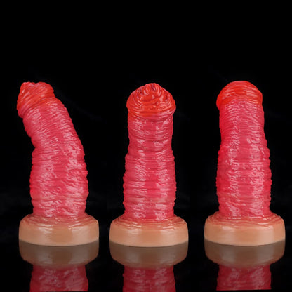 Rose Red Fantasy Dildo for Wild, Textured Pleasure - BeastGasm