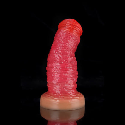Rose Red Fantasy Dildo for Wild, Textured Pleasure - BeastGasm