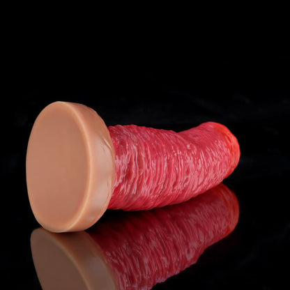 Rose Red Fantasy Dildo for Wild, Textured Pleasure - BeastGasm