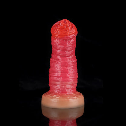 Rose Red Fantasy Dildo for Wild, Textured Pleasure - BeastGasm
