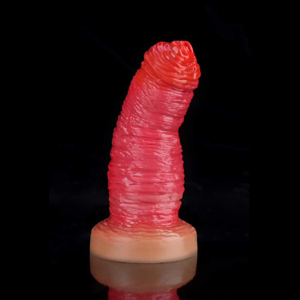 Rose Red Fantasy Dildo for Wild, Textured Pleasure - BeastGasm