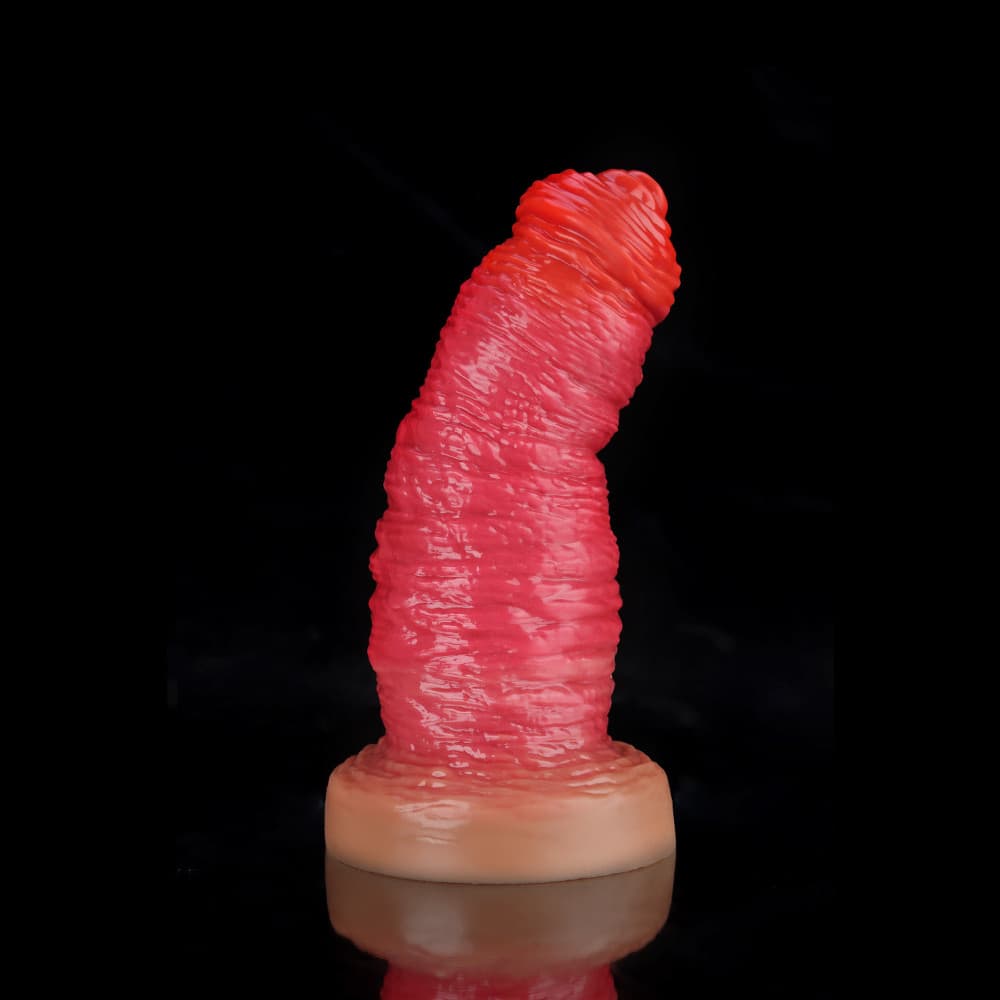 Rose Red Fantasy Dildo for Wild, Textured Pleasure - BeastGasm