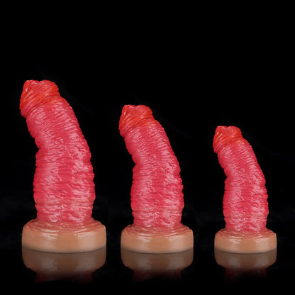 Rose Red Fantasy Dildo for Wild, Textured Pleasure - BeastGasm