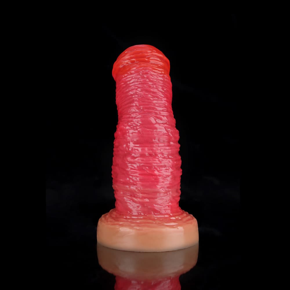 Rose Red Fantasy Dildo for Wild, Textured Pleasure - BeastGasm
