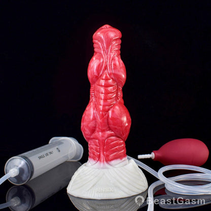 👽 Sadalas - 7.5” Alien Knot Dildo with Cum Tube & Suction Cup - BeastGasm