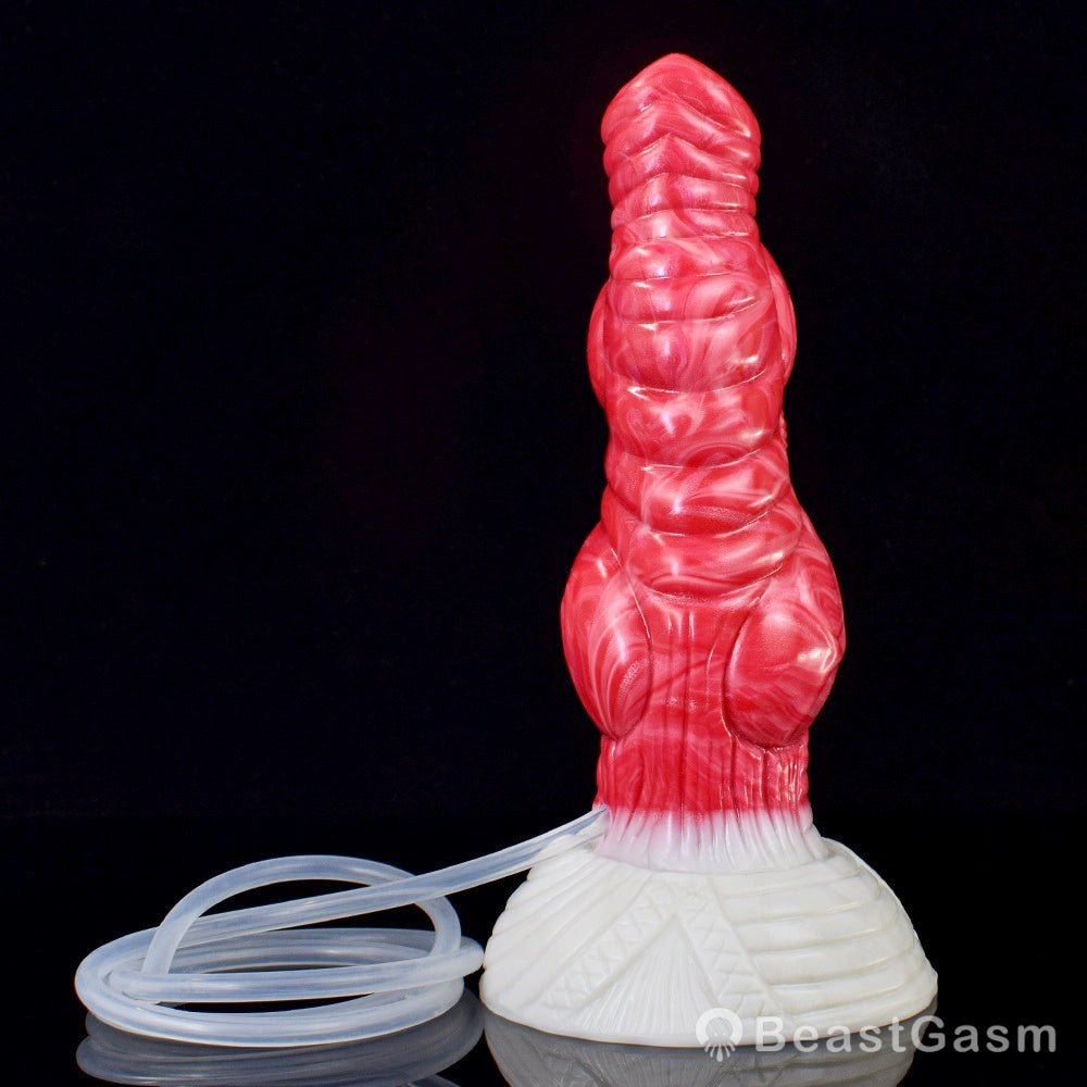 👽 Sadalas - 7.5” Alien Knot Dildo with Cum Tube & Suction Cup - BeastGasm