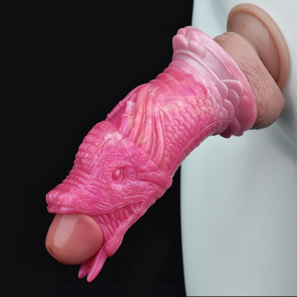 Samael Dragon Penis Sleeve - Hollow Cock Extender for Enhanced Pleasure - BeastGasm