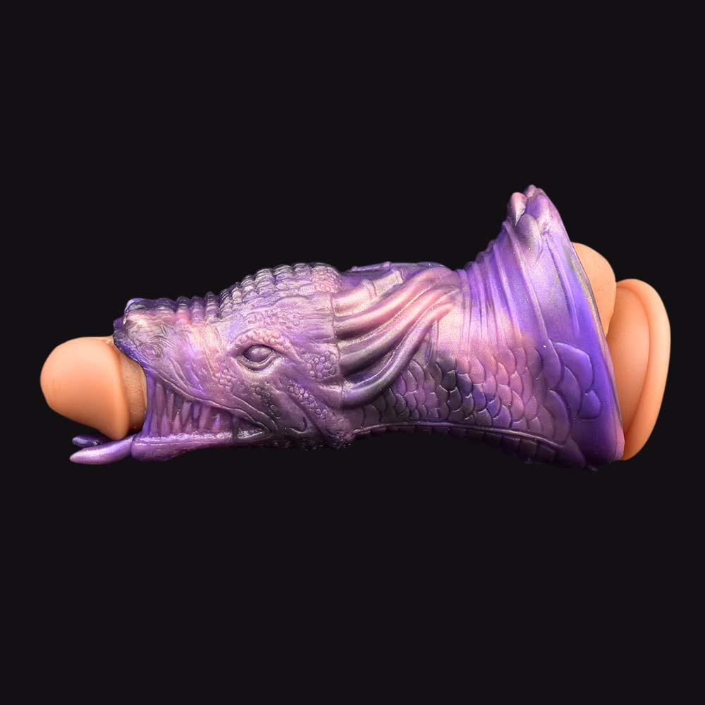 Samael Dragon Penis Sleeve - Hollow Cock Extender for Enhanced Pleasure - BeastGasm
