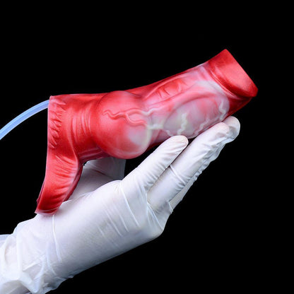 Scarlet Wyrm - Huge Squirting Knot Sheath & Fantasy Penis Extender - BeastGasm