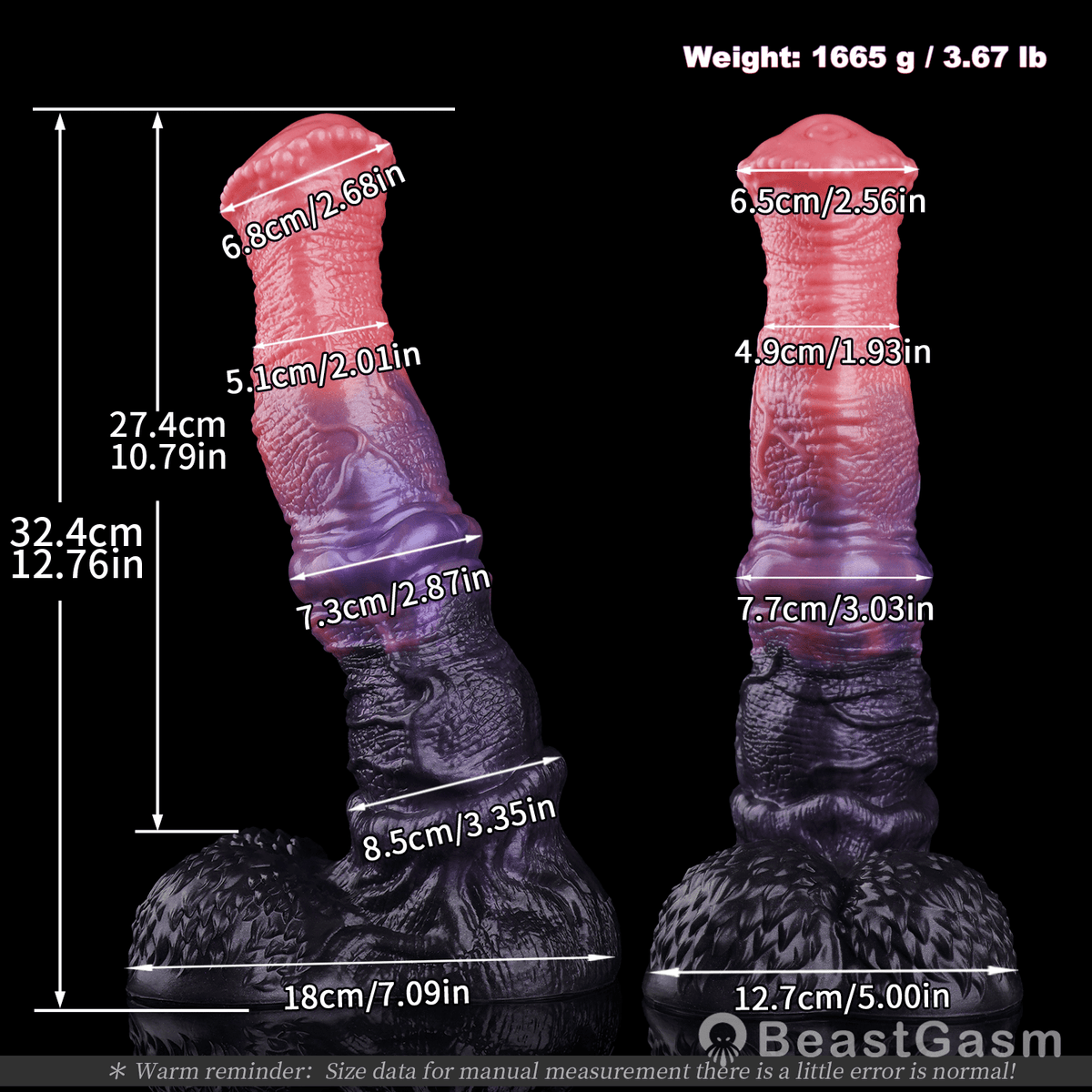 🐎 Sculpted Stallion Dual-Layer Horse Dildo | BeastGasm - BeastGasm