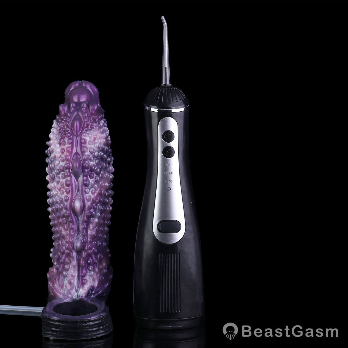 👾 Shadow Leviathan Liquid Silicone Fantasy Penis Sleeve - BeastGasm
