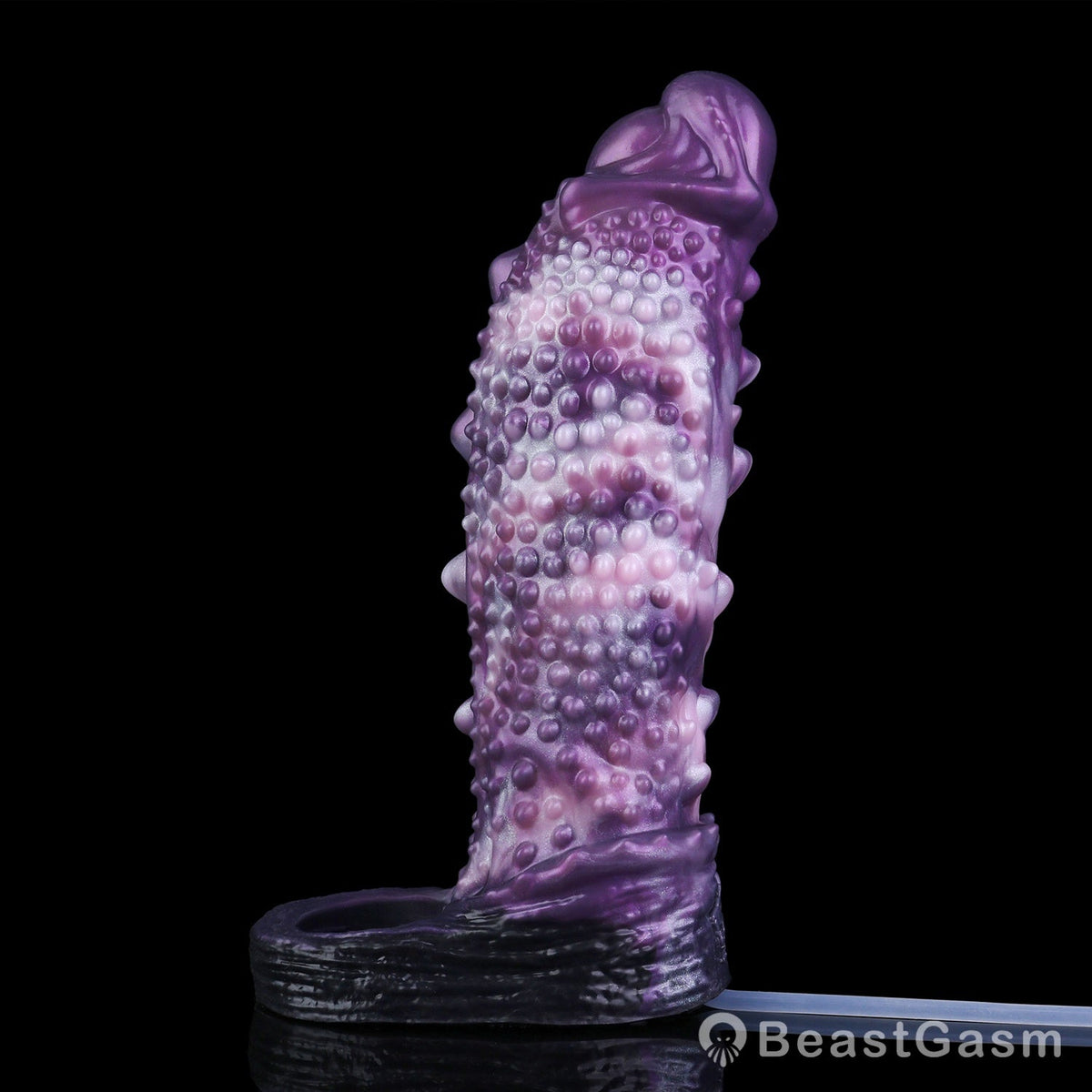 👾 Shadow Leviathan Liquid Silicone Fantasy Penis Sleeve - BeastGasm