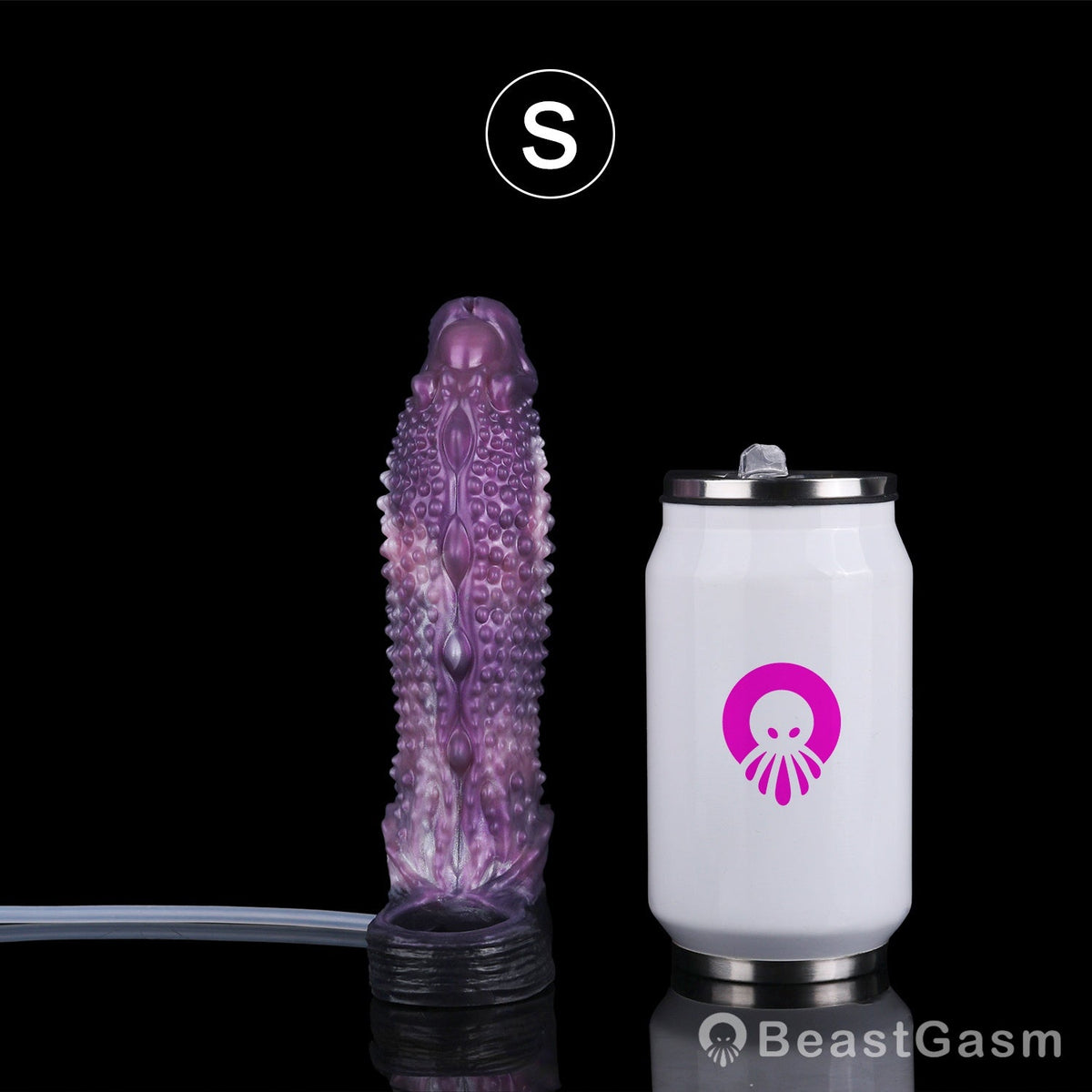 👾 Shadow Leviathan Liquid Silicone Fantasy Penis Sleeve - BeastGasm