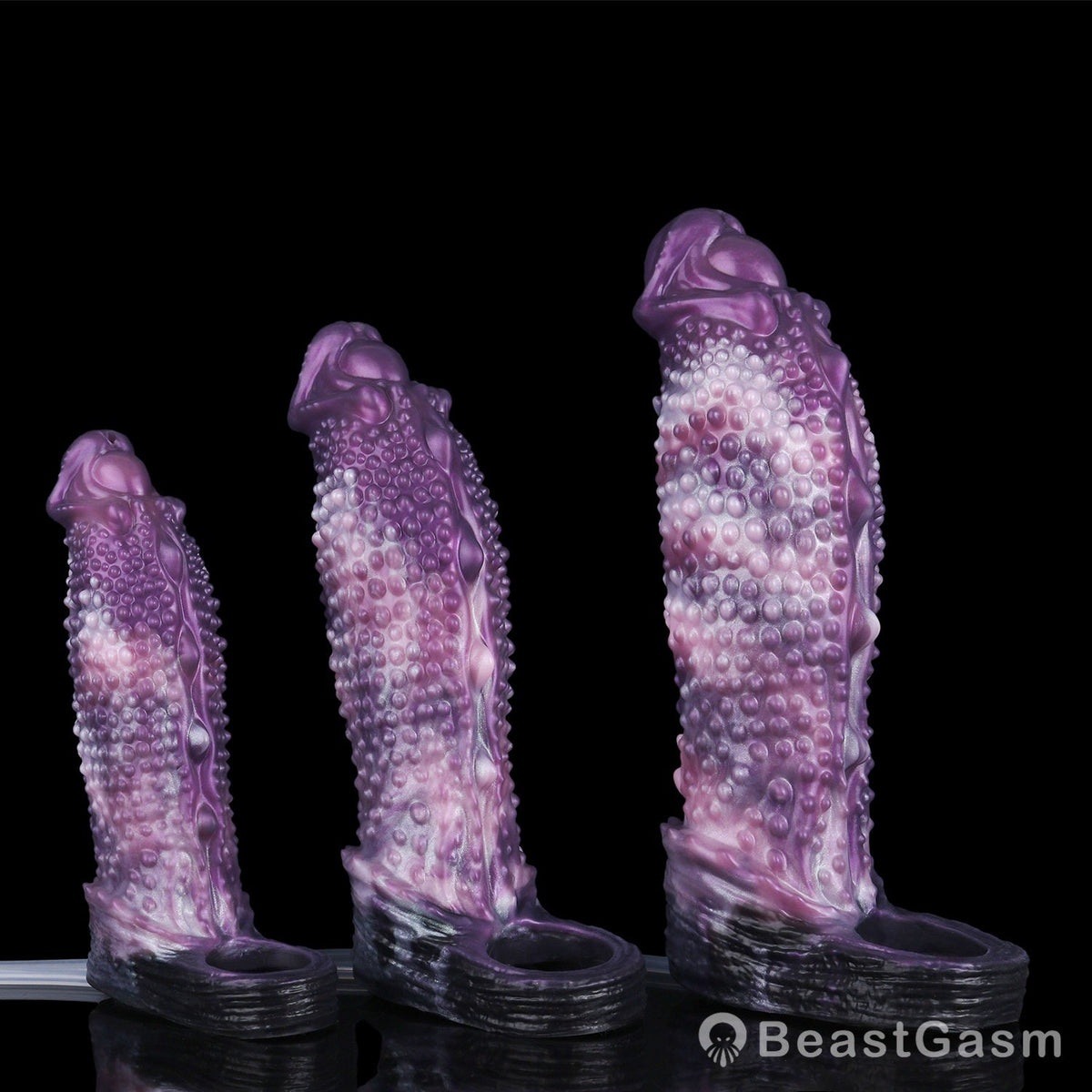 👾 Shadow Leviathan Liquid Silicone Fantasy Penis Sleeve - BeastGasm
