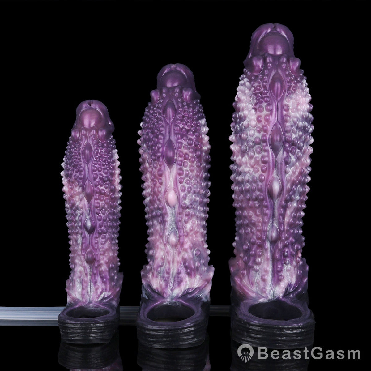 👾 Shadow Leviathan Liquid Silicone Fantasy Penis Sleeve - BeastGasm