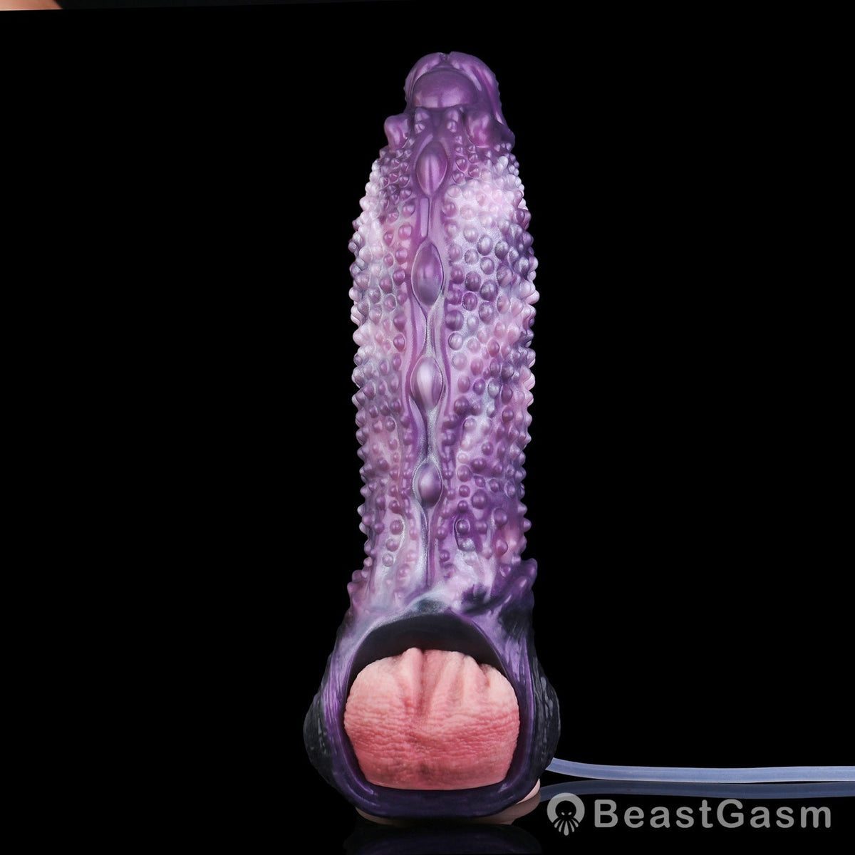 👾 Shadow Leviathan Liquid Silicone Fantasy Penis Sleeve - BeastGasm