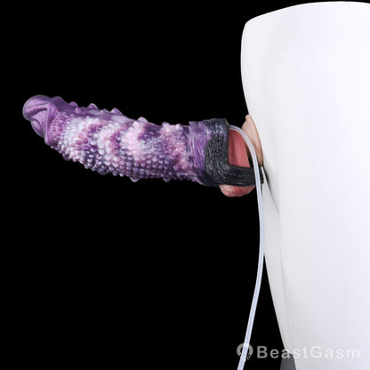 👾 Shadow Leviathan Liquid Silicone Fantasy Penis Sleeve - BeastGasm