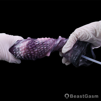 👾 Shadow Leviathan Liquid Silicone Fantasy Penis Sleeve - BeastGasm