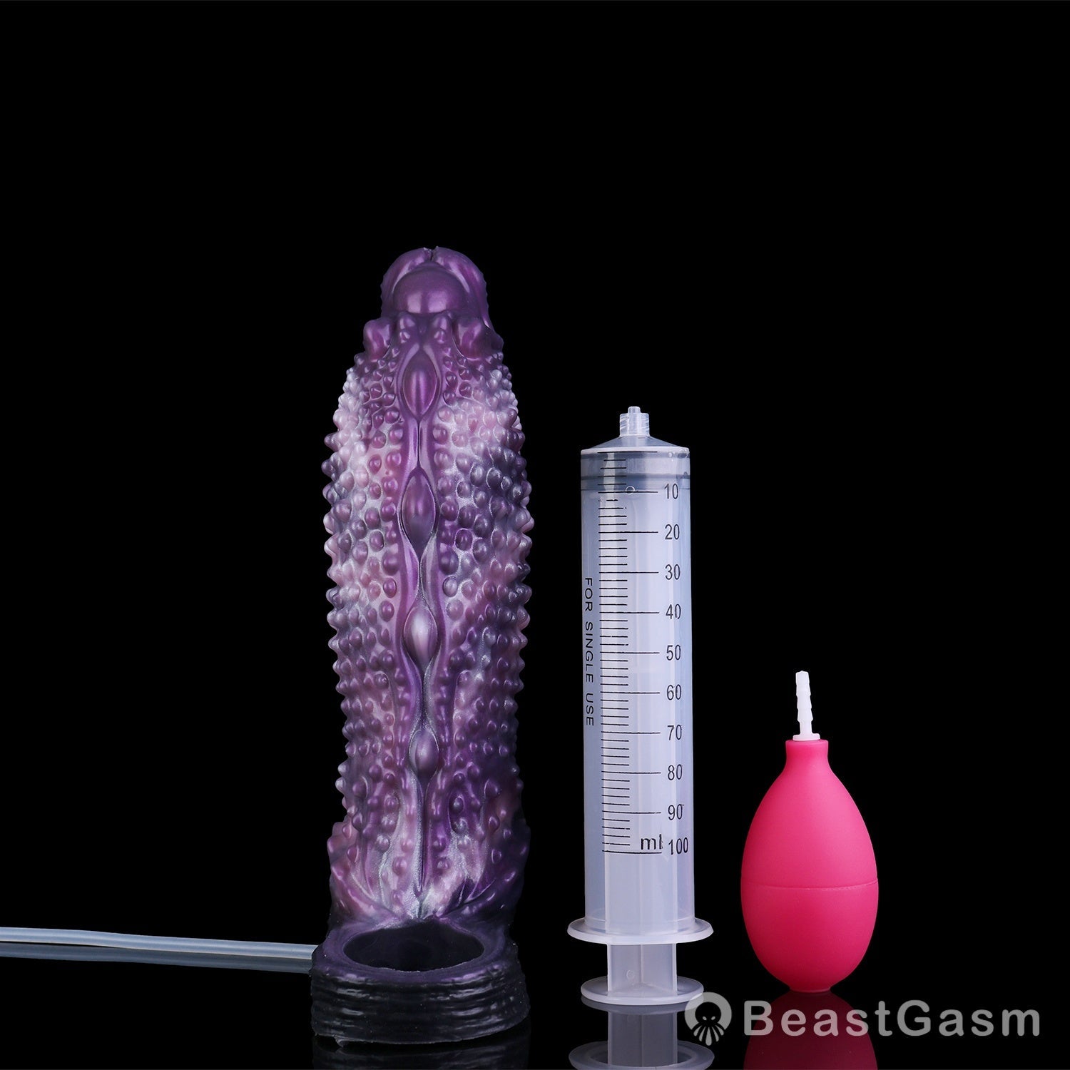 👾 Shadow Leviathan Liquid Silicone Fantasy Penis Sleeve - BeastGasm