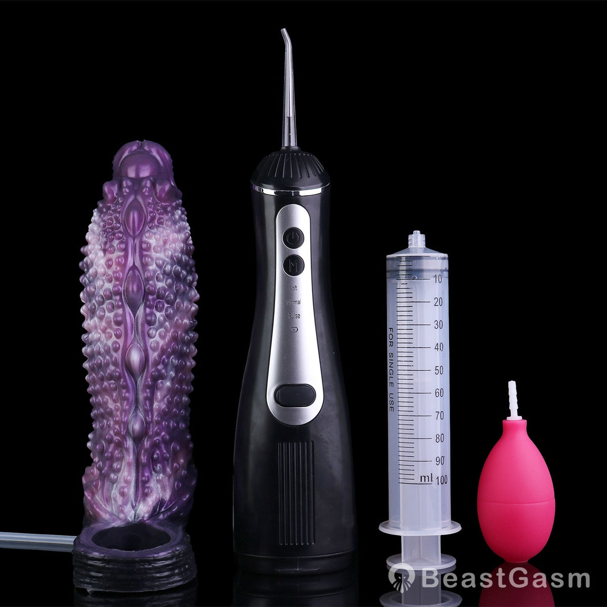 👾 Shadow Leviathan Liquid Silicone Fantasy Penis Sleeve - BeastGasm
