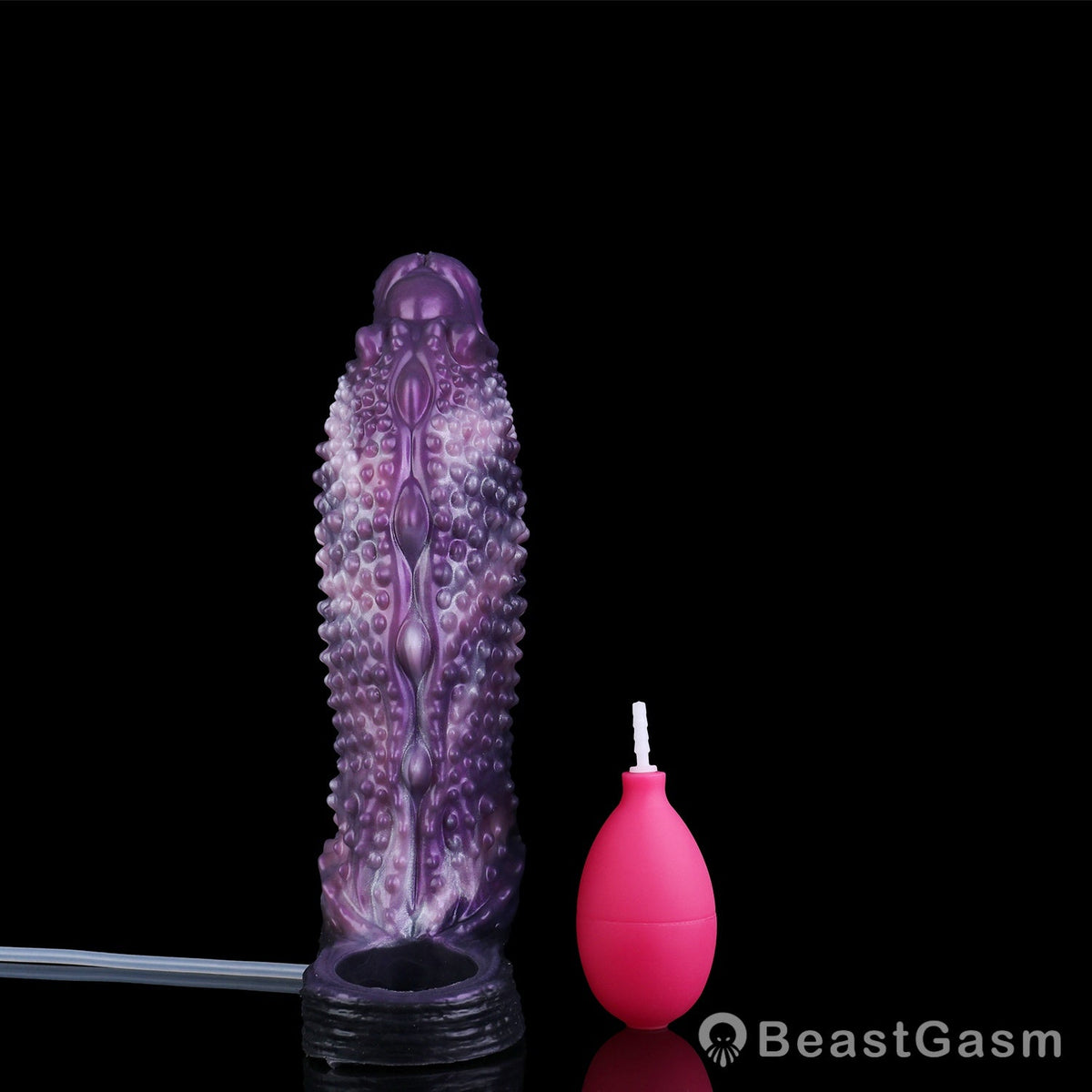 👾 Shadow Leviathan Liquid Silicone Fantasy Penis Sleeve - BeastGasm
