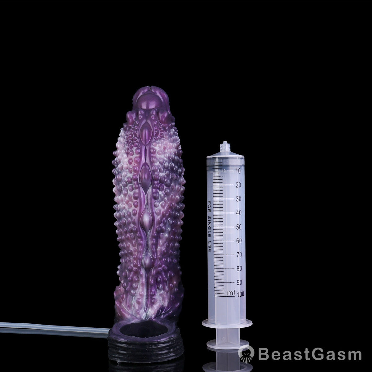 👾 Shadow Leviathan Liquid Silicone Fantasy Penis Sleeve - BeastGasm