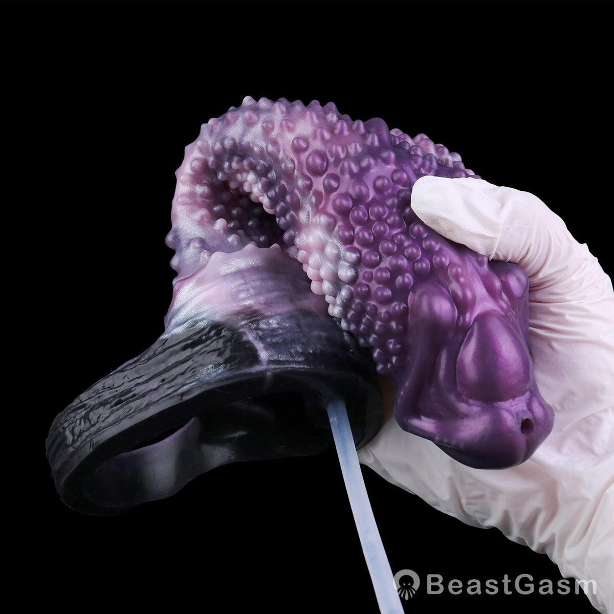 👾 Shadow Leviathan Liquid Silicone Fantasy Penis Sleeve - BeastGasm