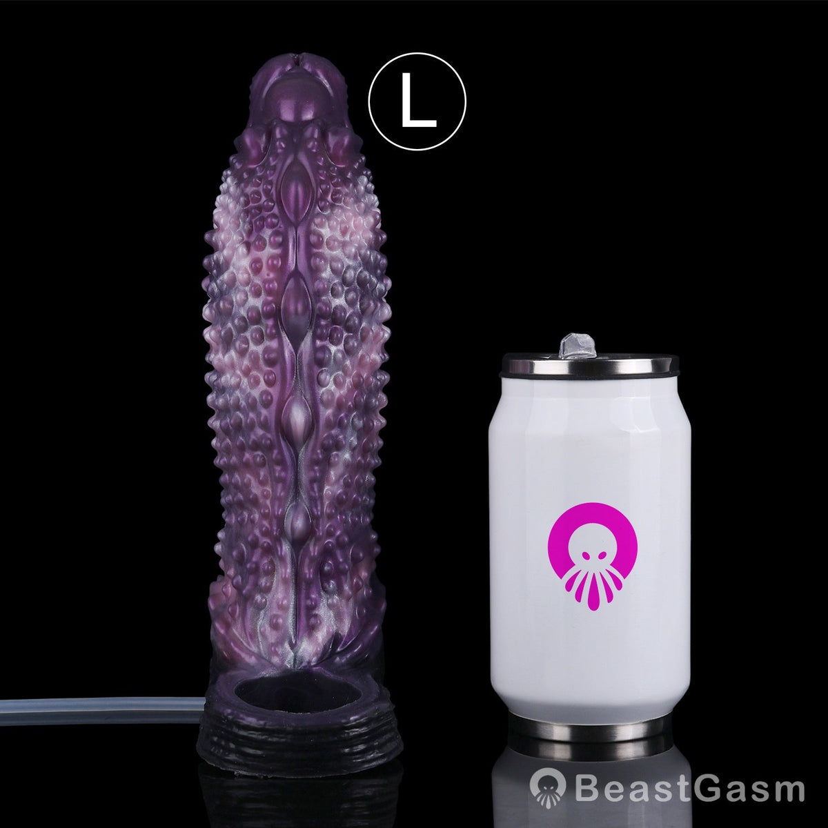 👾 Shadow Leviathan Liquid Silicone Fantasy Penis Sleeve - BeastGasm