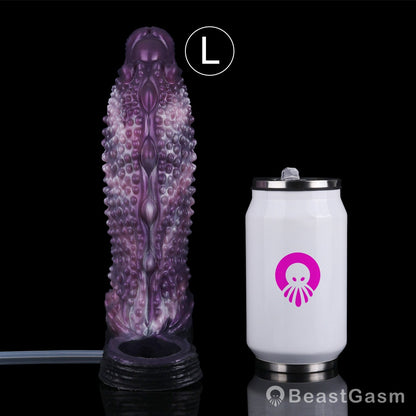 👾 Shadow Leviathan Liquid Silicone Fantasy Penis Sleeve - BeastGasm