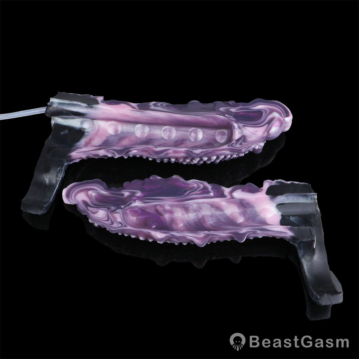 👾 Shadow Leviathan Liquid Silicone Fantasy Penis Sleeve - BeastGasm