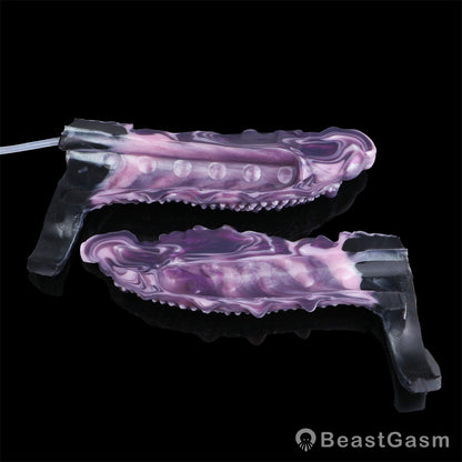 👾 Shadow Leviathan Liquid Silicone Fantasy Penis Sleeve - BeastGasm