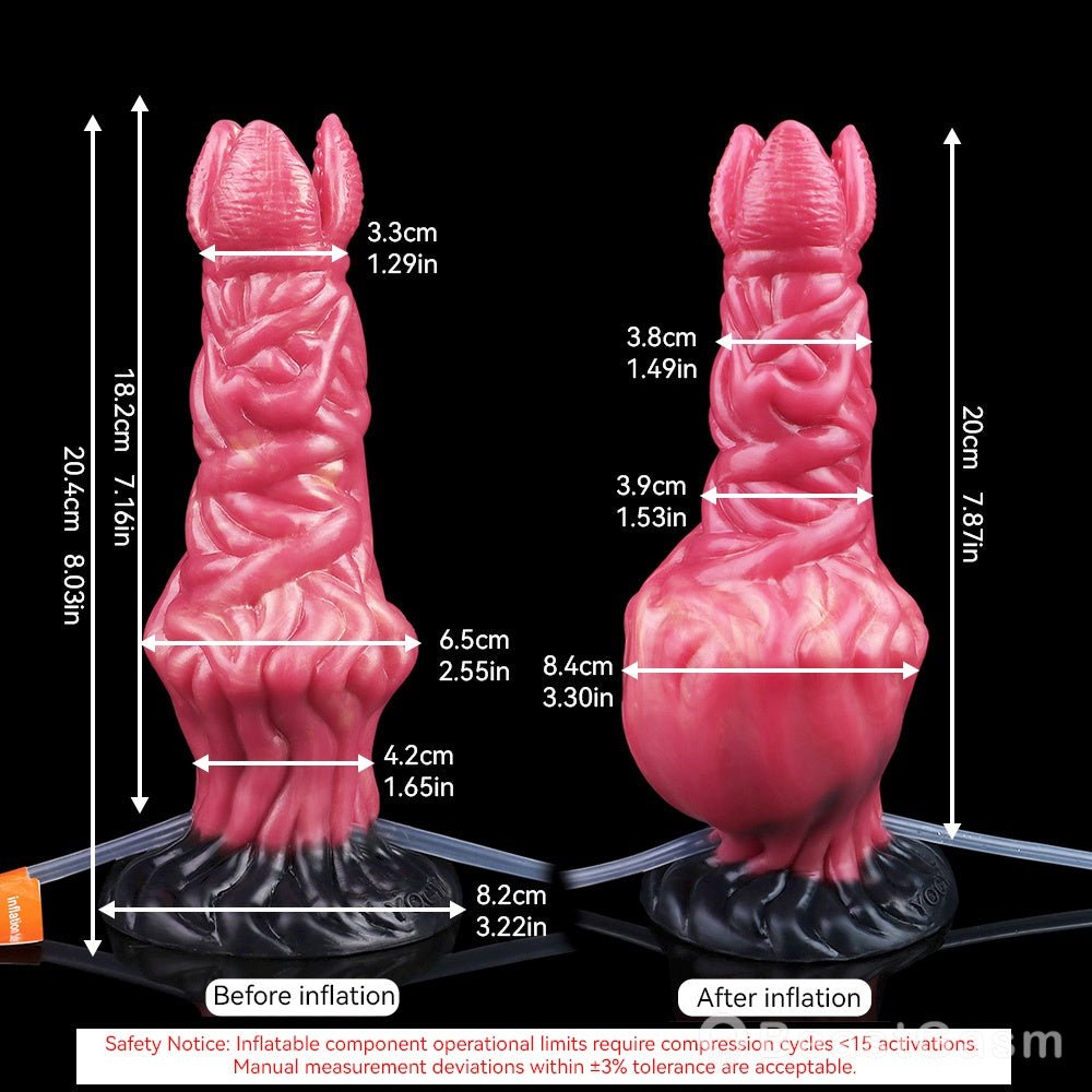 Shadowflame Inflatable Ejaculating Dildo — Alien Burst Pleasure 🔥 - BeastGasm