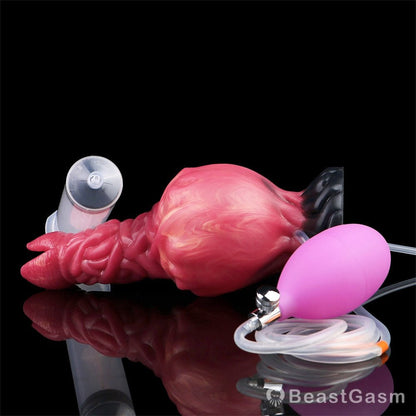 Shadowflame Inflatable Ejaculating Dildo — Alien Burst Pleasure 🔥 - BeastGasm