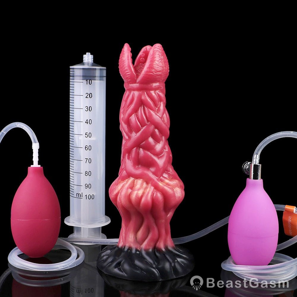 Shadowflame Inflatable Ejaculating Dildo — Alien Burst Pleasure 🔥 - BeastGasm