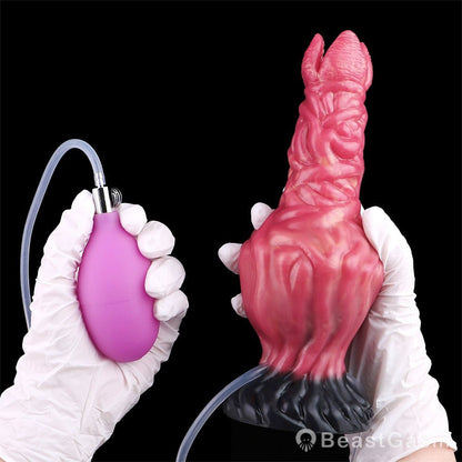 Shadowflame Inflatable Ejaculating Dildo — Alien Burst Pleasure 🔥 - BeastGasm