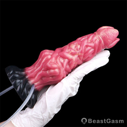 Shadowflame Inflatable Ejaculating Dildo — Alien Burst Pleasure 🔥 - BeastGasm