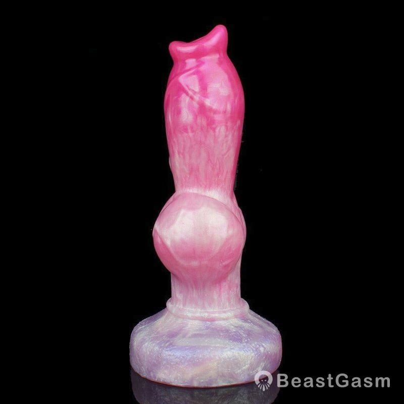 🐶 Sifus Huge Knot Dog Dildo – Platinum Silicone, Hands - Free Play - BeastGasm