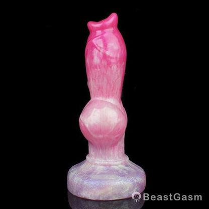 🐶 Sifus Huge Knot Dog Dildo – Platinum Silicone, Hands - Free Play - BeastGasm