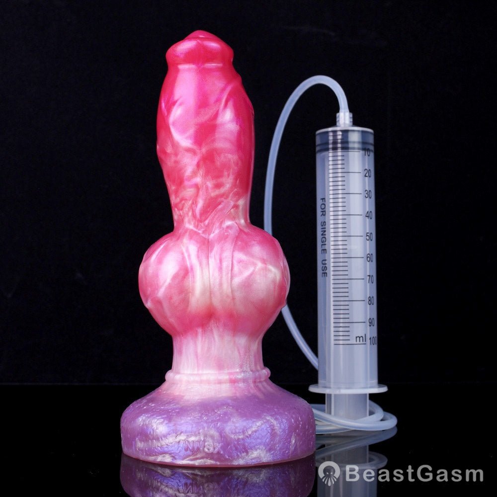 🐶Sifus Squirting Dog Knot Dildo – Fantasy Beast Play by BeastGasm - BeastGasm