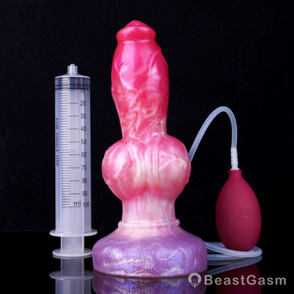 🐶Sifus Squirting Dog Knot Dildo – Fantasy Beast Play by BeastGasm - BeastGasm