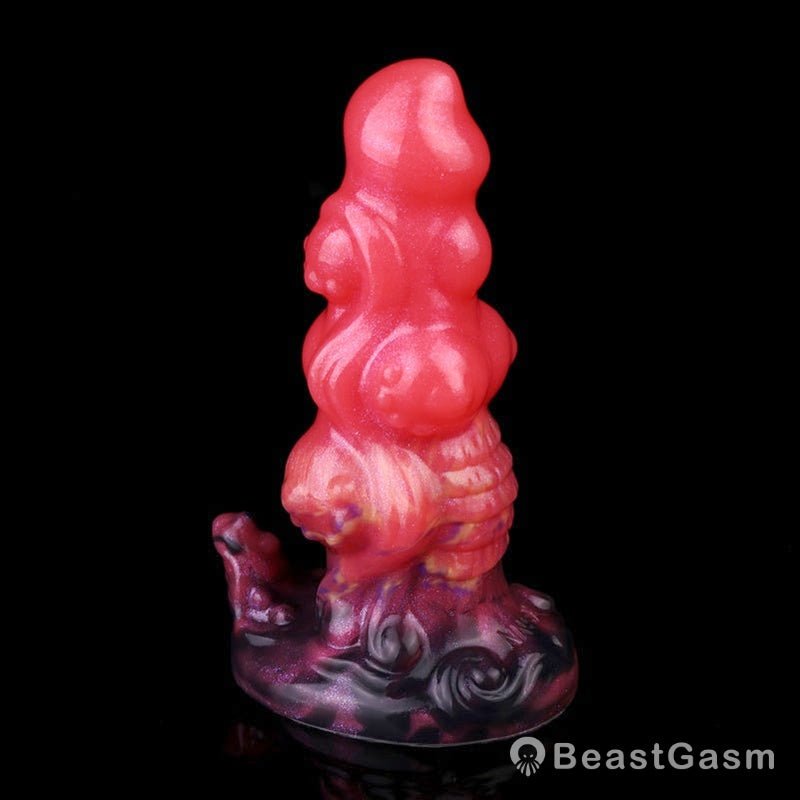 Silicone Beaded Dragon Dildo Plug – Spiral Fantasy Anal Toy BeastGasm - BeastGasm