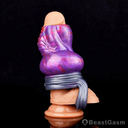 👽Silicone Cock Sleeve – Alien Fantasy Penis Extender - BeastGasm