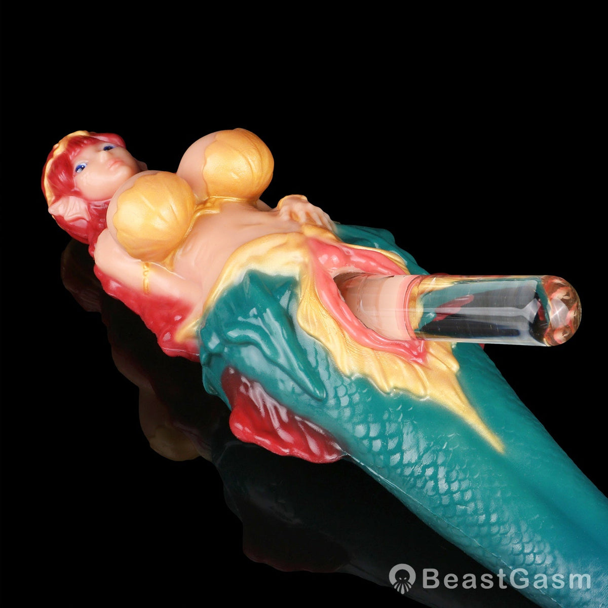 🧜‍♀️ Siren’s Call Fantasy Mermaid Stroker Silicone Masturbator - BeastGasm