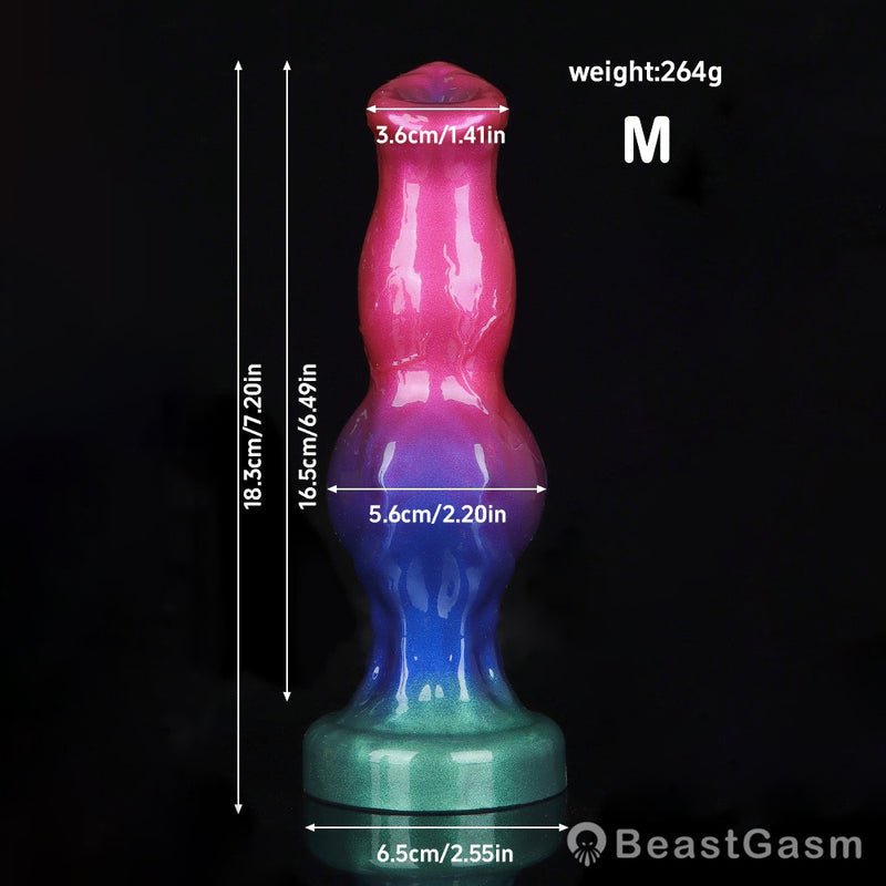 Slim Dog Rainbow Knot Dildo Double Nodule Pleasure Toy BeastGasm Slim Dog Rainbow Knot Dildo Double Nodule Pleasure Toy BeastGasm