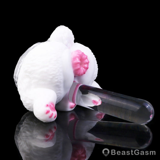 🐰 Snow Bunny Dual Channel Fantasy Masturbator - BeastGasm