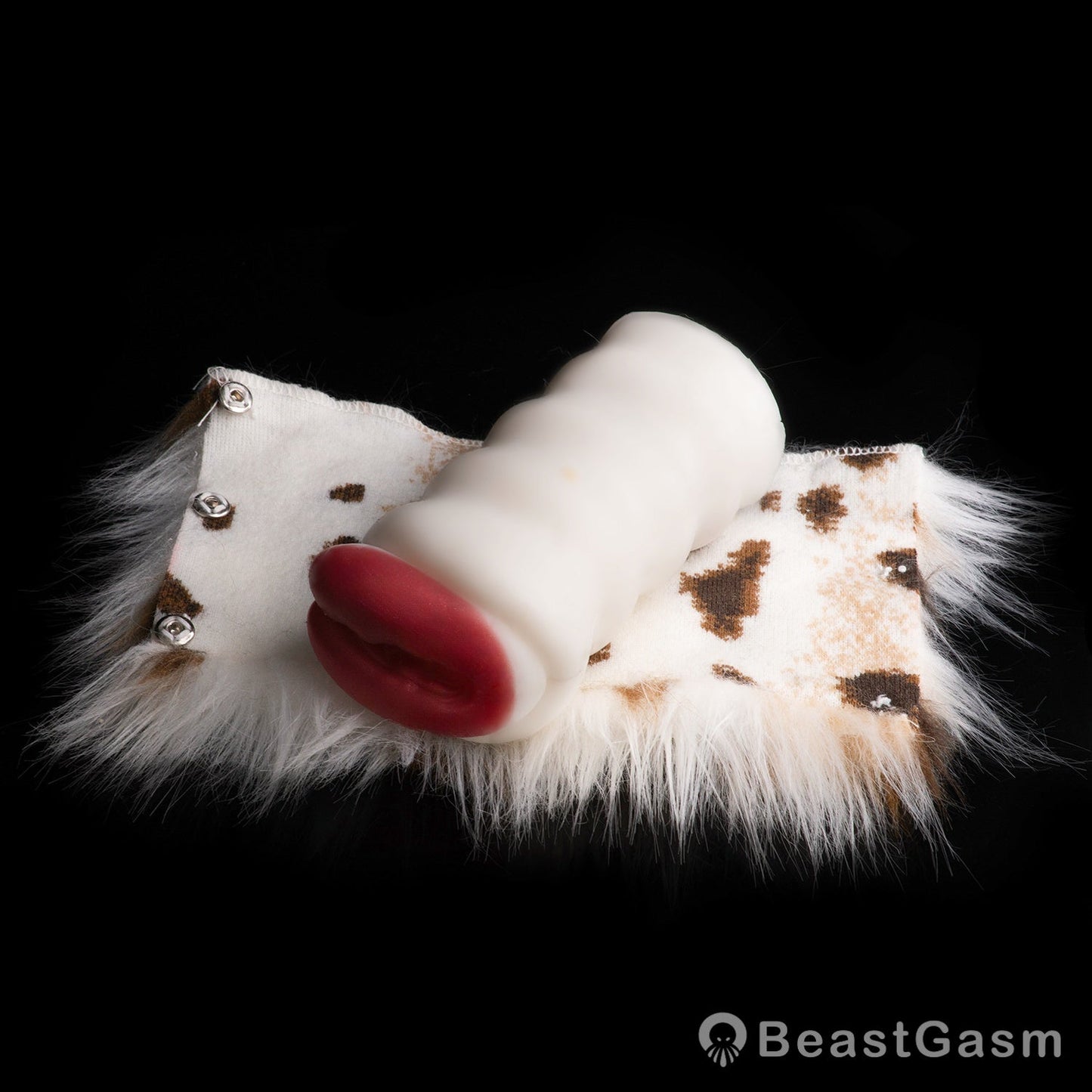 🐆 Snow Leopard Pocket Pussy | Detachable Fur Male Masturbator - BeastGasm