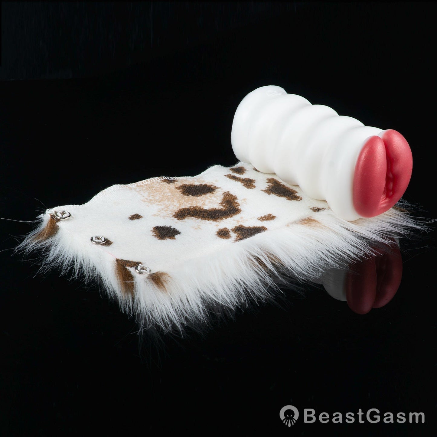 🐆 Snow Leopard Pocket Pussy | Detachable Fur Male Masturbator - BeastGasm