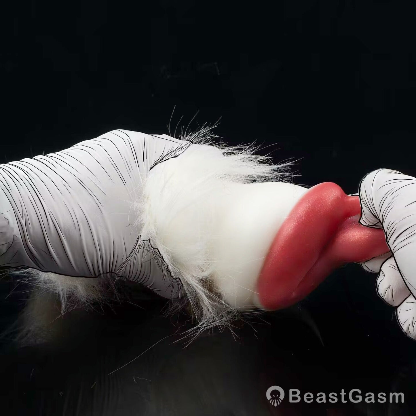 🐆 Snow Leopard Pocket Pussy | Detachable Fur Male Masturbator - BeastGasm